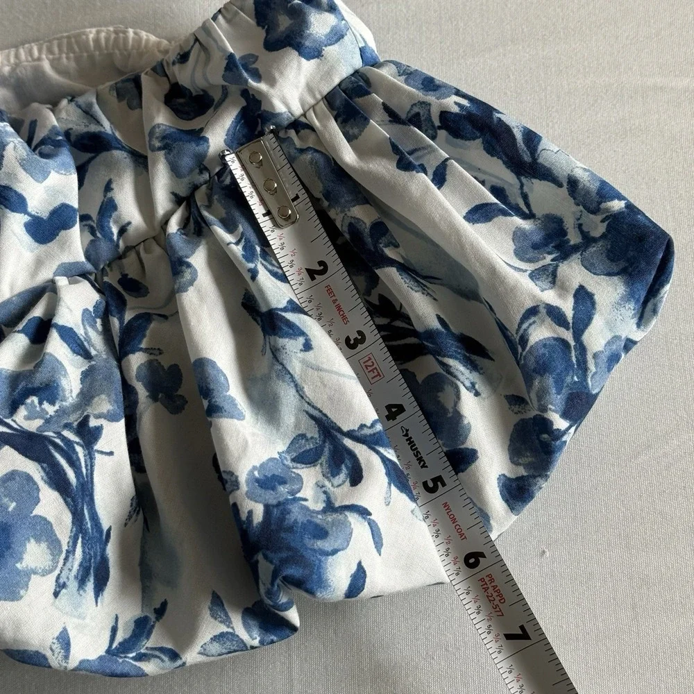 Abercrombie & Fitch Floral Midi Dress Size Large Puff Sleeve Cottage Prairie - Picture 15 of 15